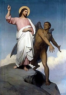 Die Versuchung Christi gemalt von Ary Scheffer