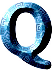 Zierbuchstabe Q