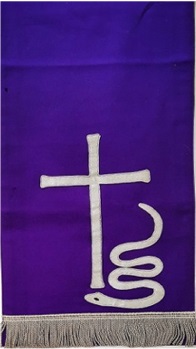 lila Antependium für für Karfreitag evangelisch