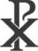 Das Christusmonogramm aus den griechischen Buchstaben X und P