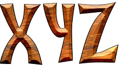 Buchstabenbild XYZ